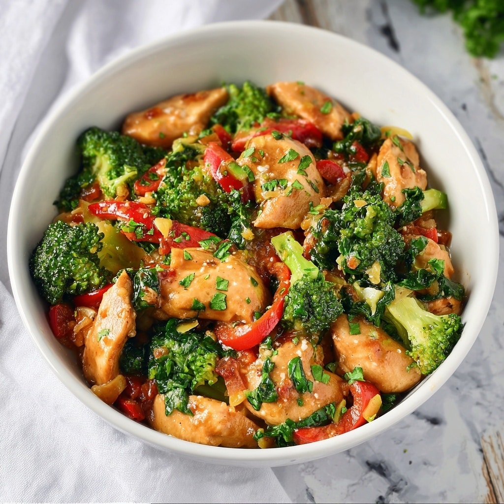 Garlic Chicken with Broccoli Recipe