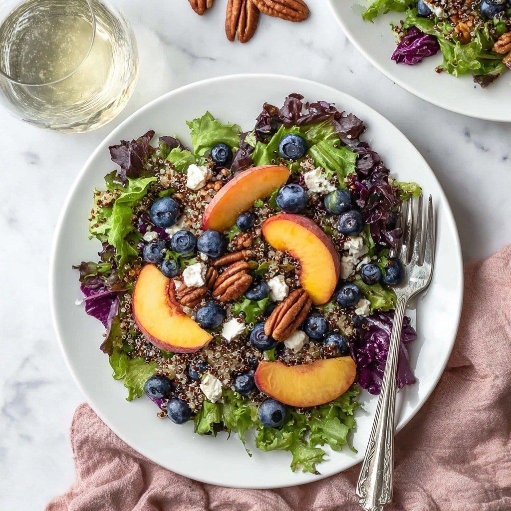 Peach and Blueberry Summer Salad Recipe - Recipe Image