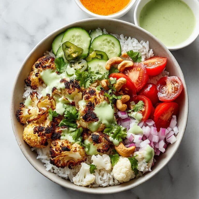 Cauliflower Shawarma Bowls with Green Tahini Sauce Recipe