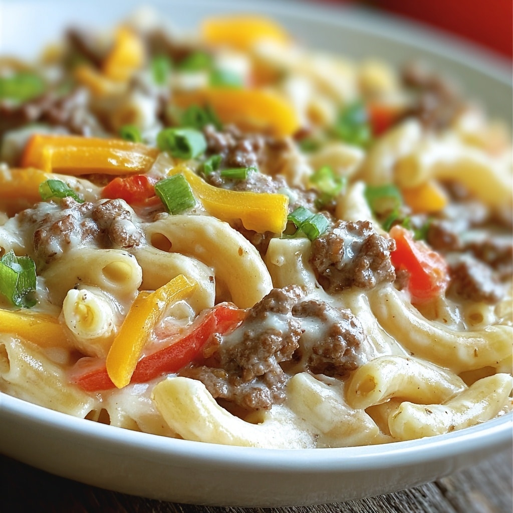Philly Cheesesteak Pasta Recipe