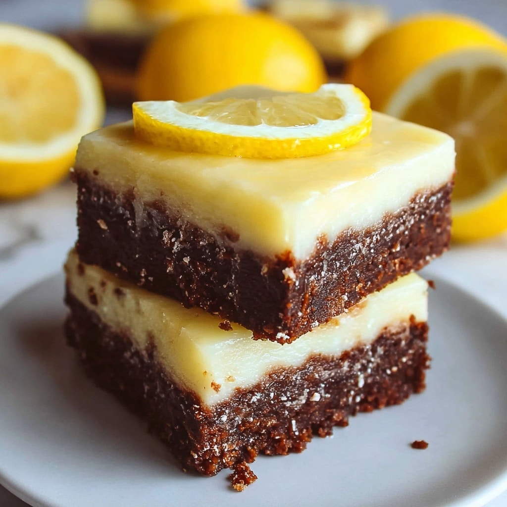 Zesty Lemon Brownies Recipe