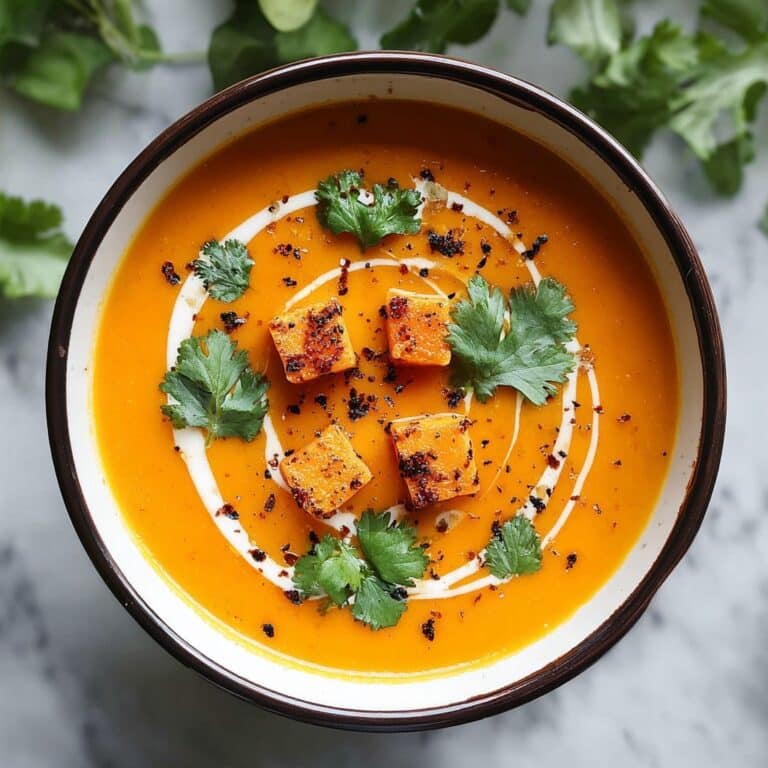 Spiced Butternut Squash and Sweet Potato Soup Recipe
