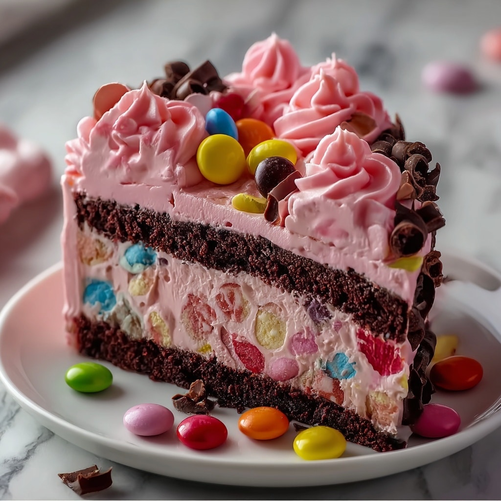 Pink Snickers Cheesecake Recipe - Recipe Image