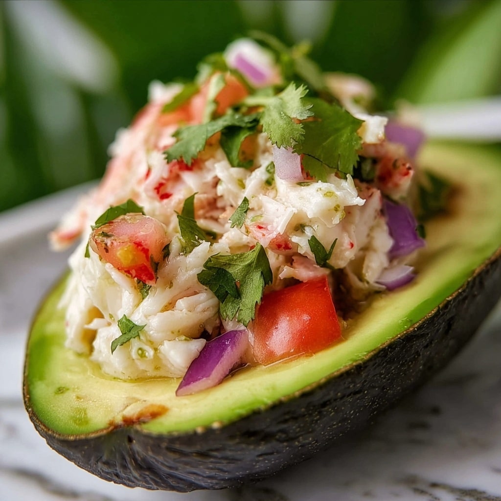 Crab Stuffed Avocados Recipe - Recipe Image