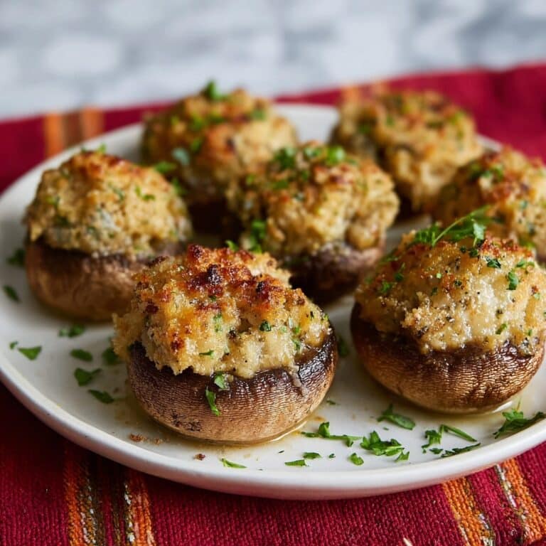 Air Fryer Stuffed Mushrooms Recipe