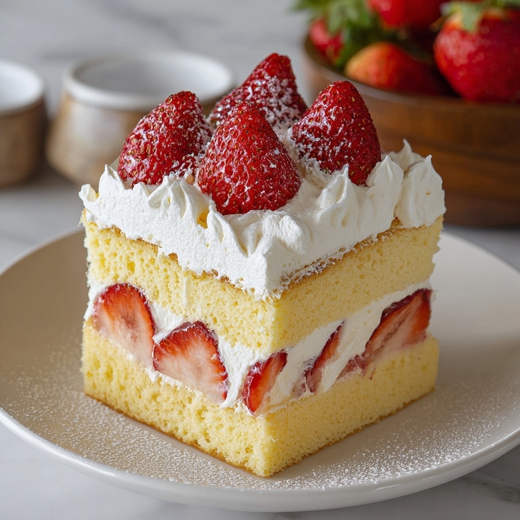 Japanese Strawberry Shortcake Recipe - Recipe Image