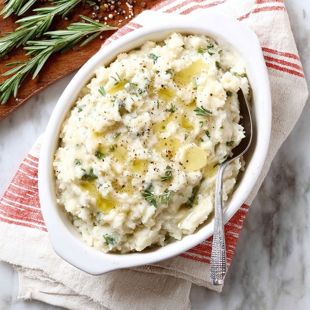 Rosemary Blue Cheese Mashed Potatoes