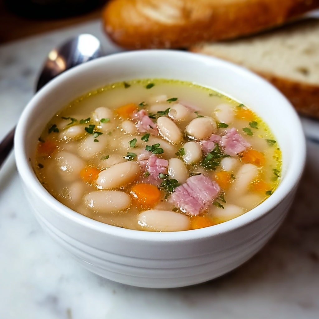 Hearty Ham & White Bean Soup: A Cozy Delight!