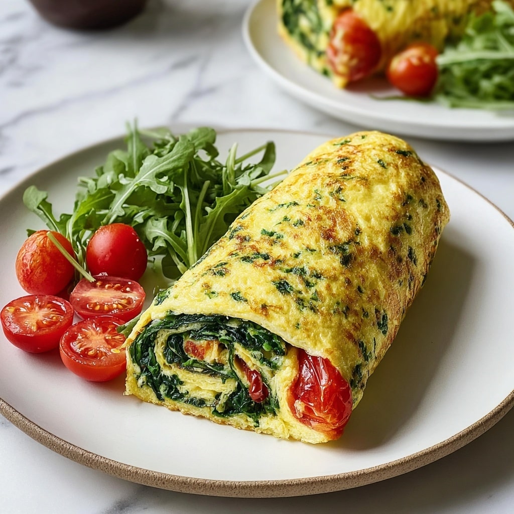 Delicious Rolled Spinach Omelet Recipe for a Healthy Start Recipe