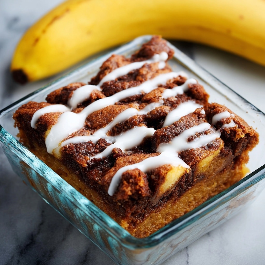 Banana Cinnamon Roll Cake Recipe - Recipe Image