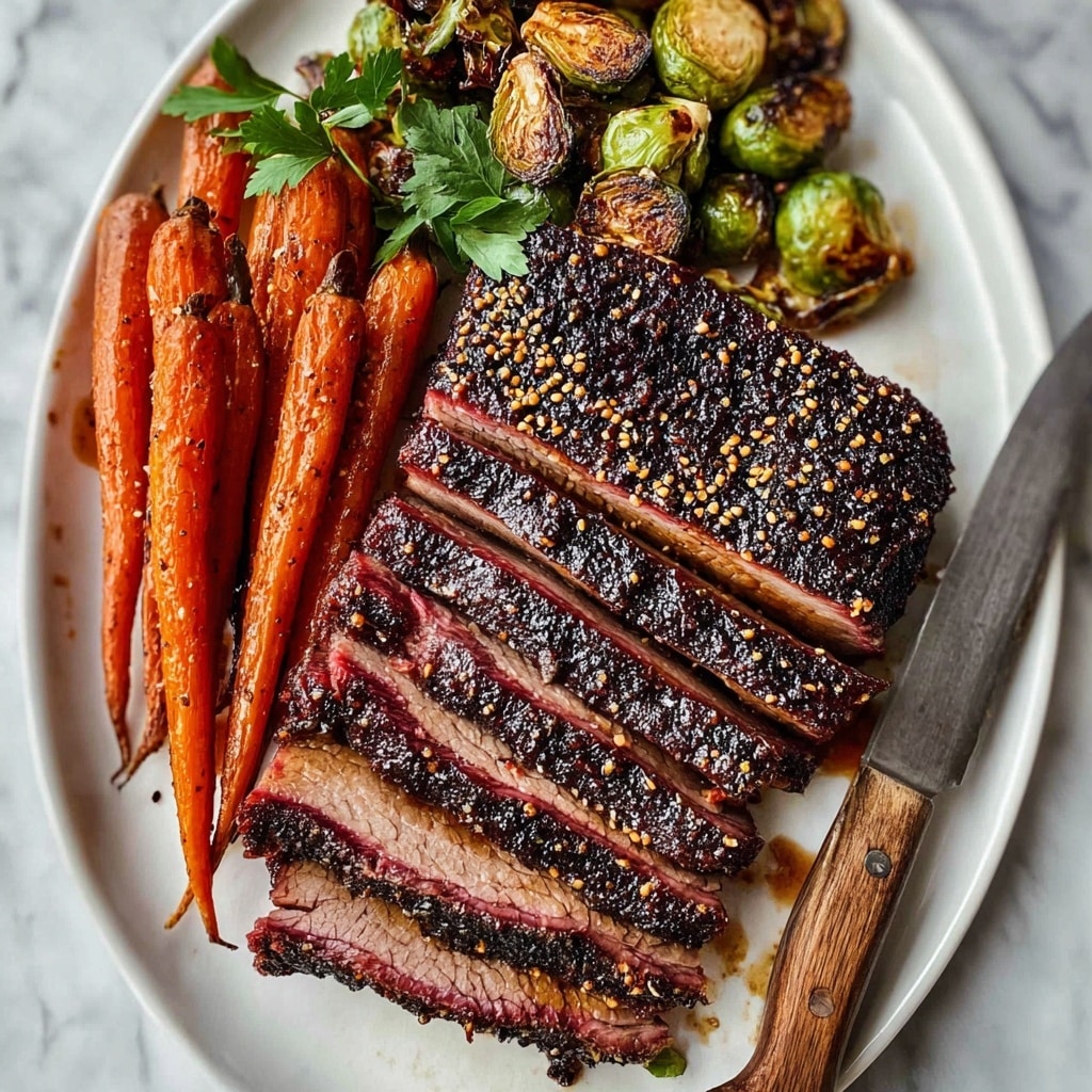 Salt-Baked Brisket with Peppercorns, Rosemary, and Garlic Recipe