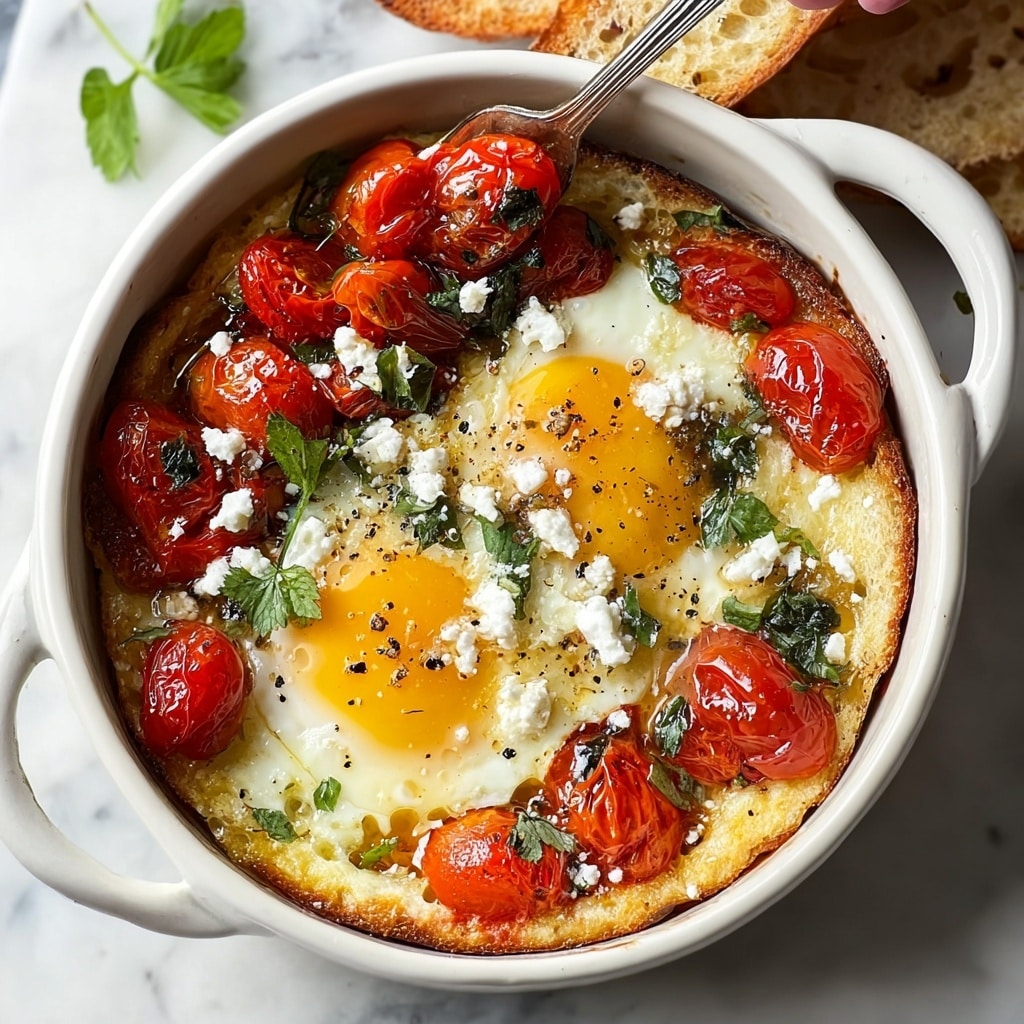 Baked Feta Eggs Recipe for a Flavor-Packed Brunch Delight Recipe - Recipe Image