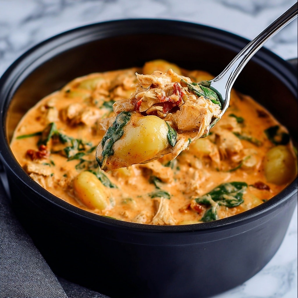Creamy Chicken and Gnocchi Skillet Recipe - Recipe Image