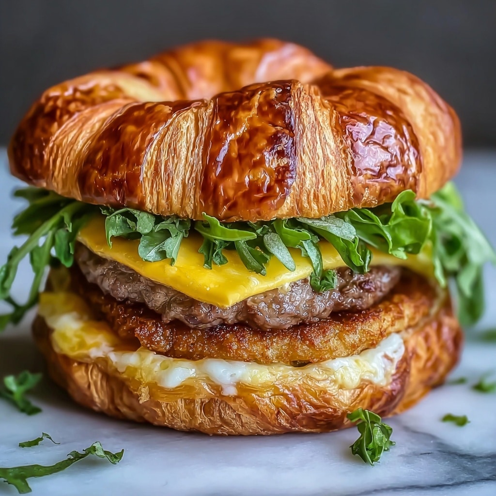 Ultimate Crispy Croissant Smash Burgers in 5 Easy Steps Recipe