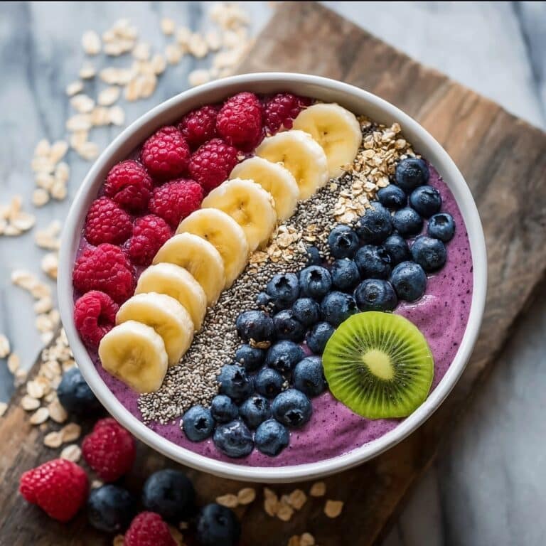Energizing Breakfast Smoothie Bowl for a Vibrant Morning Boost Recipe