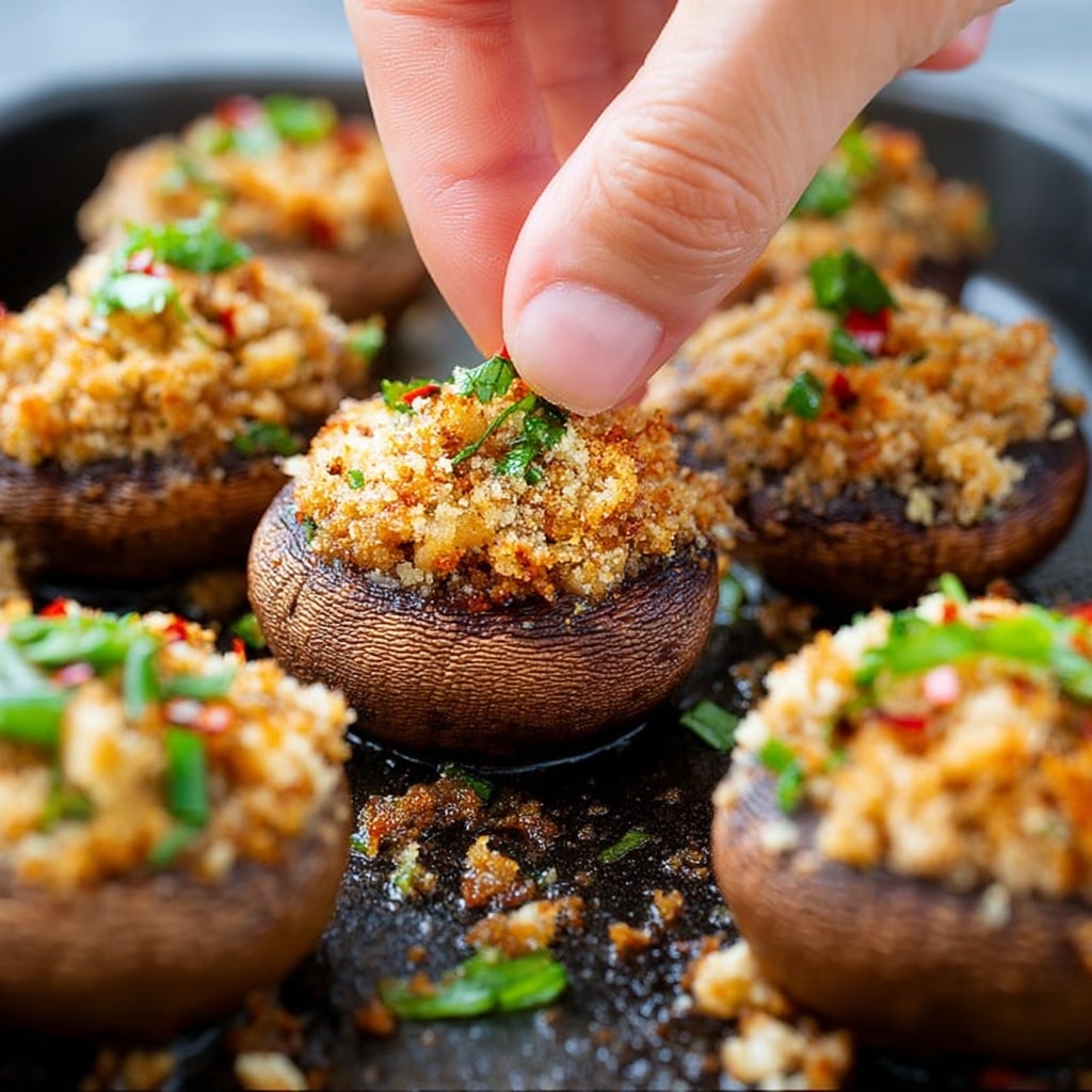 Crab Rangoon Stuffed Mushrooms Recipe - Recipe Image