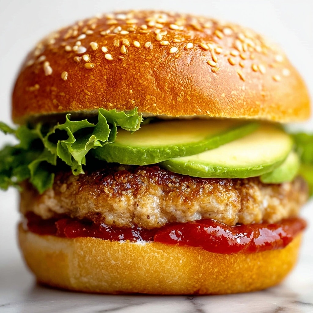 Turkey Burger with Chipotle Mayo and Fresh Toppings Recipe - Recipe Image