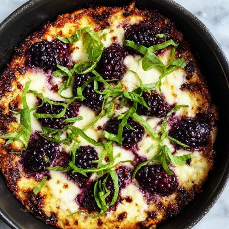 Blackberry Basil Ricotta Pizza Recipe