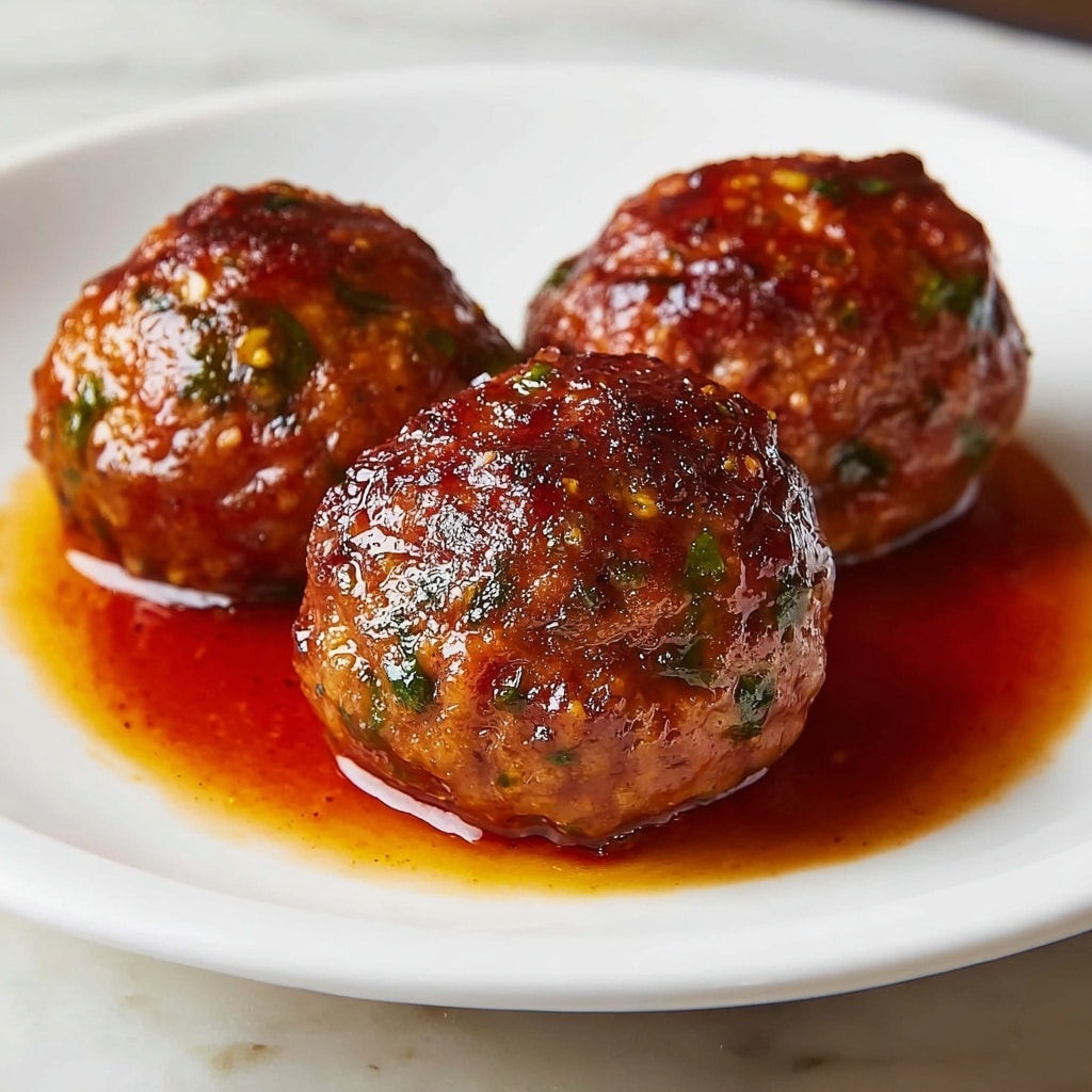 Honey Barbecue Chicken Meatballs Recipe - Recipe Image