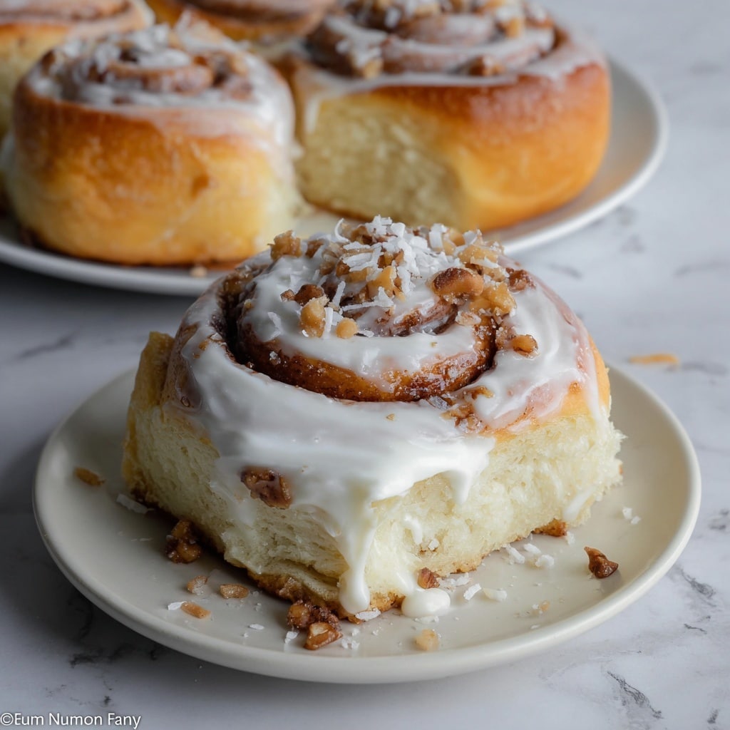 Breakfast Sweet Rolls with Coconut and Toffee Recipe - Recipe Image