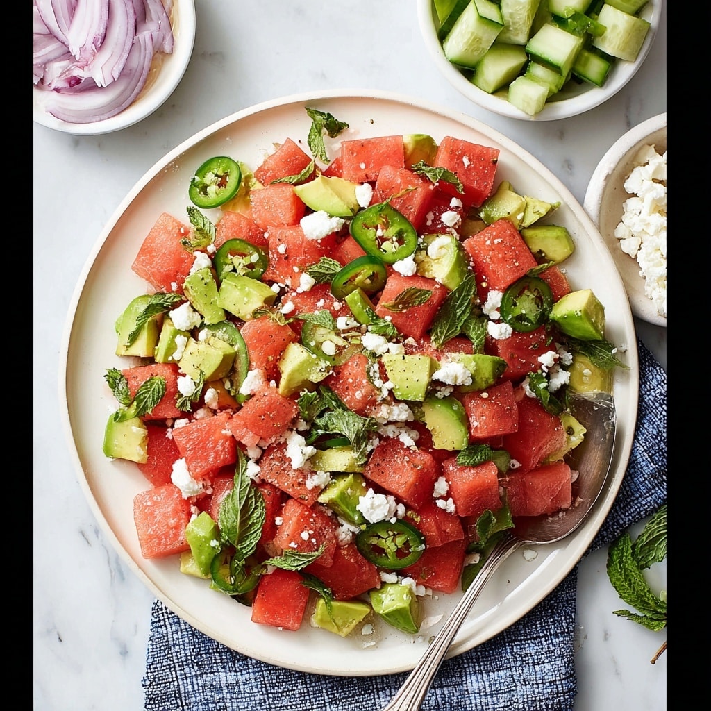 Watermelon Salad with Feta & Mint Recipe - Recipe Image