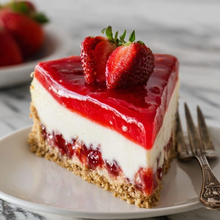Creamy Strawberry Cheesecake Recipe