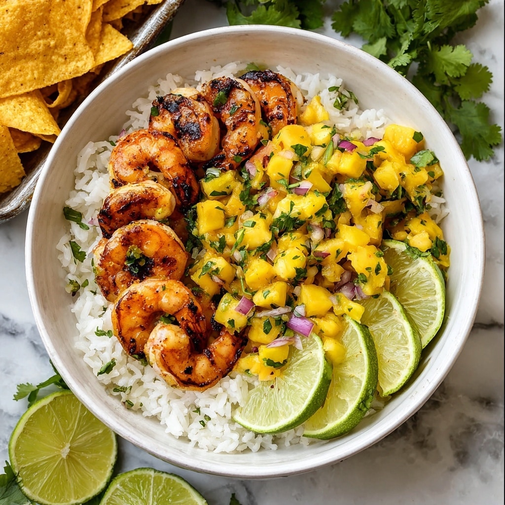 Chili Lime Shrimp Bowls with Mango-Avocado Salsa Recipe - Recipe Image