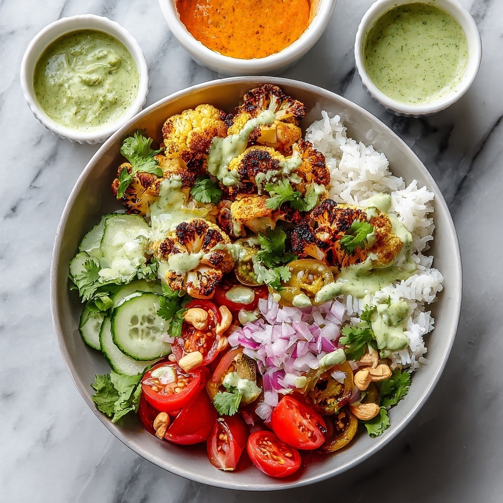 Cauliflower Shawarma Bowls with Green Tahini Sauce Recipe - Recipe Image