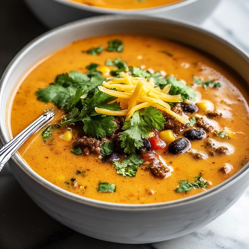 Easy Creamy Taco Soup Recipe - Recipe Image