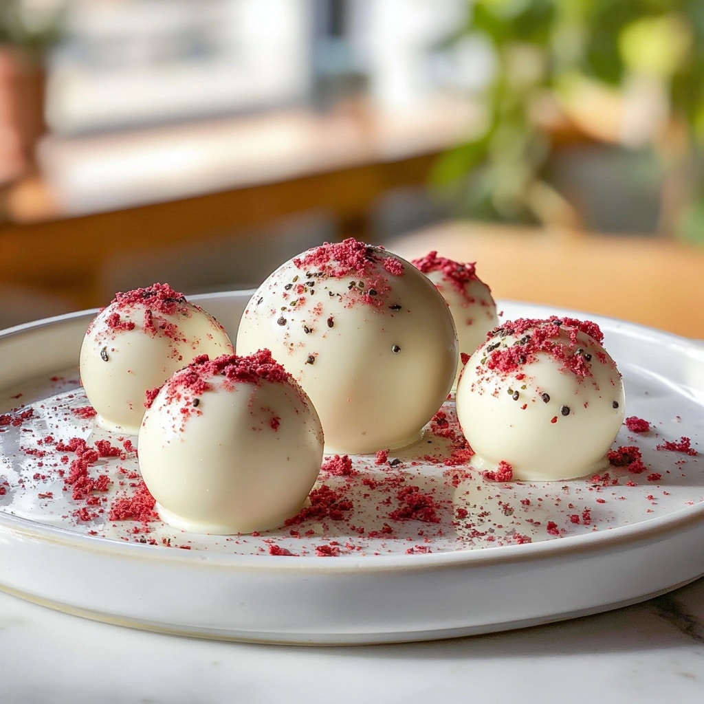 White Chocolate Strawberry Truffles Recipe - Recipe Image