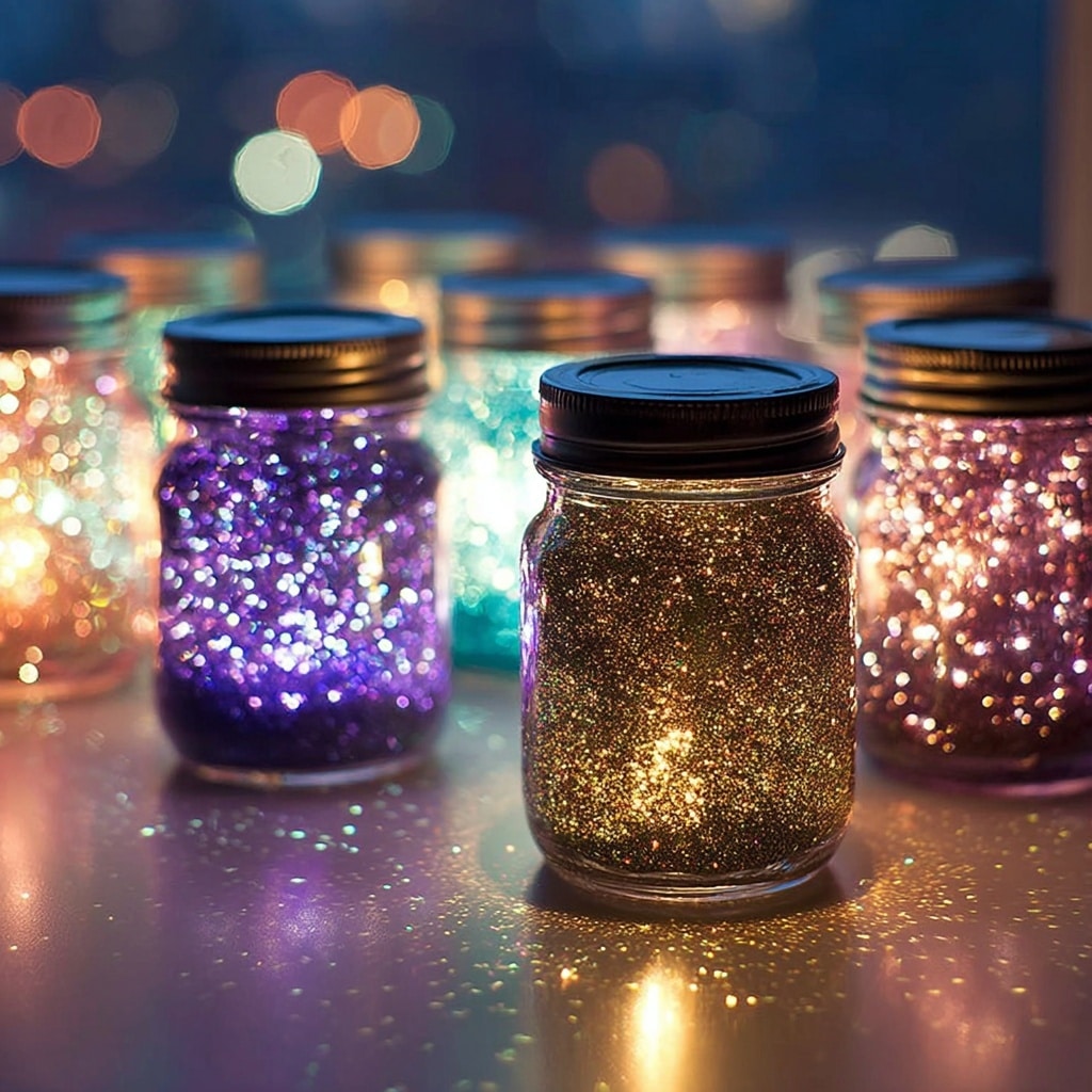 Suncatcher Glitter Jars: Create Sparkling Magic in Minutes Recipe - Recipe Image