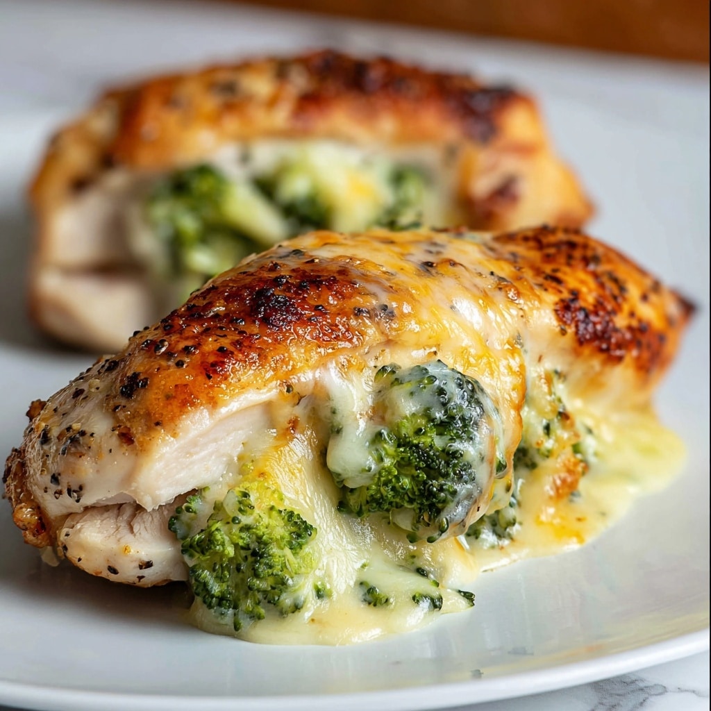 Broccoli Cheddar Stuffed Chicken Breast Recipe - Recipe Image