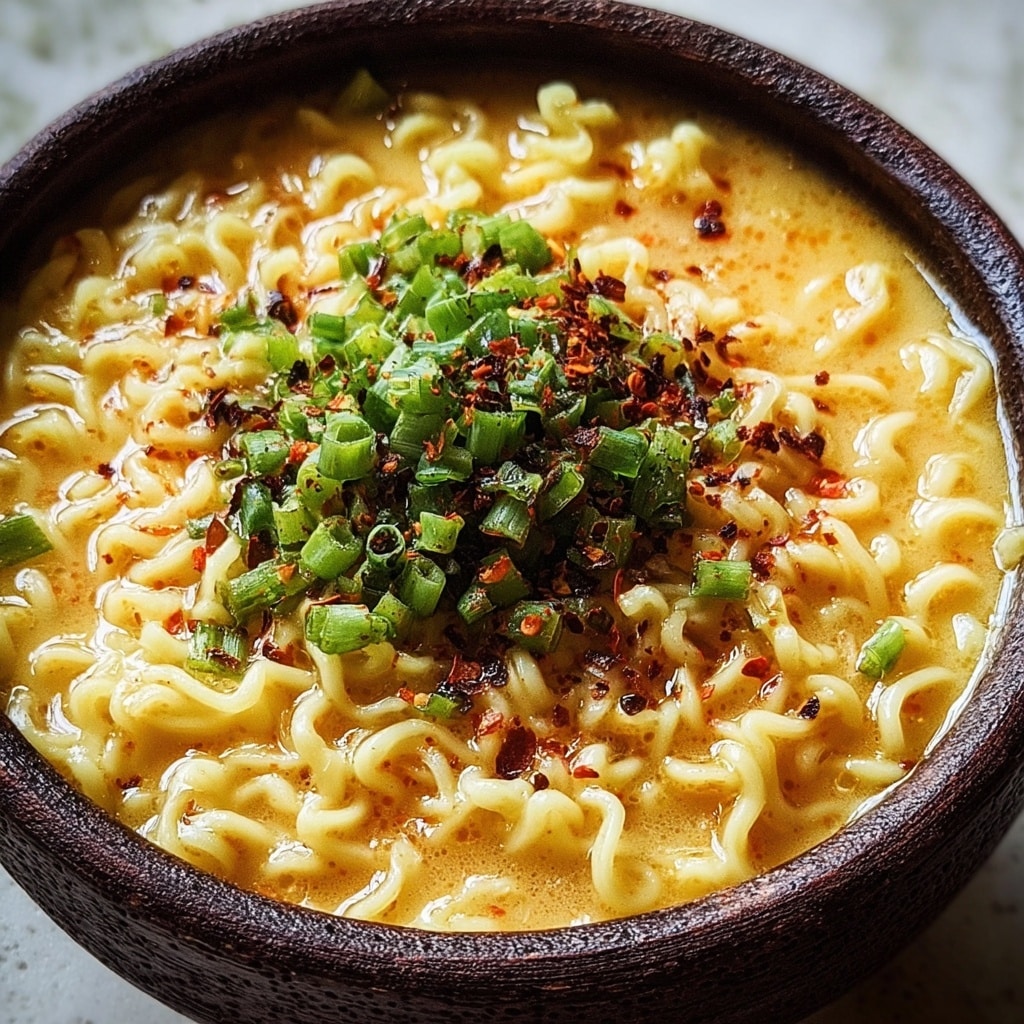Cheesy Ramen Noodles: The Ultimate Comfort Food Recipe - Recipe Image