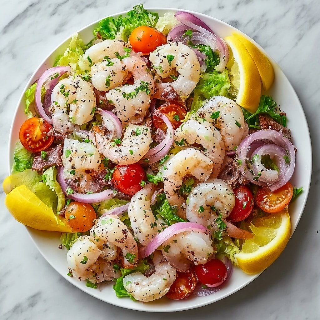 Crispy Mediterranean Seafood Salad Bliss - Recipe Image