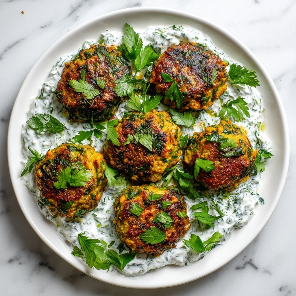 Crispy Grilled Chicken Kofta with Garlic Yogurt Bliss - Recipe Image