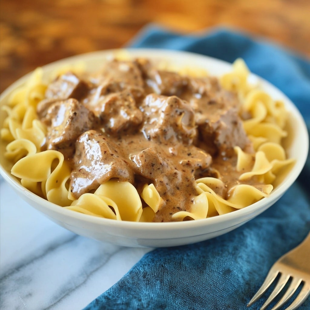 Slow Cooker Beef Stroganoff Recipe - Recipe Image