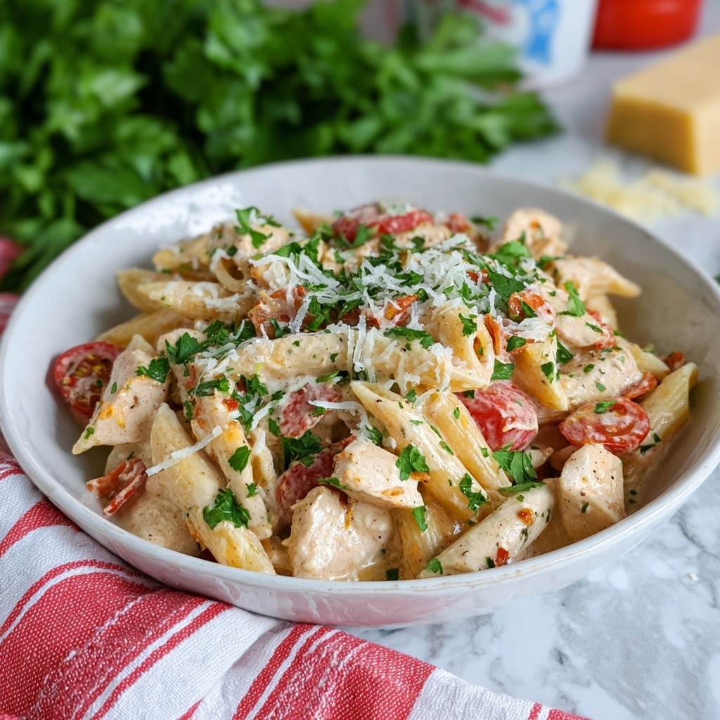 Baked Boursin Cajun Chicken Pasta Recipe - Recipe Image