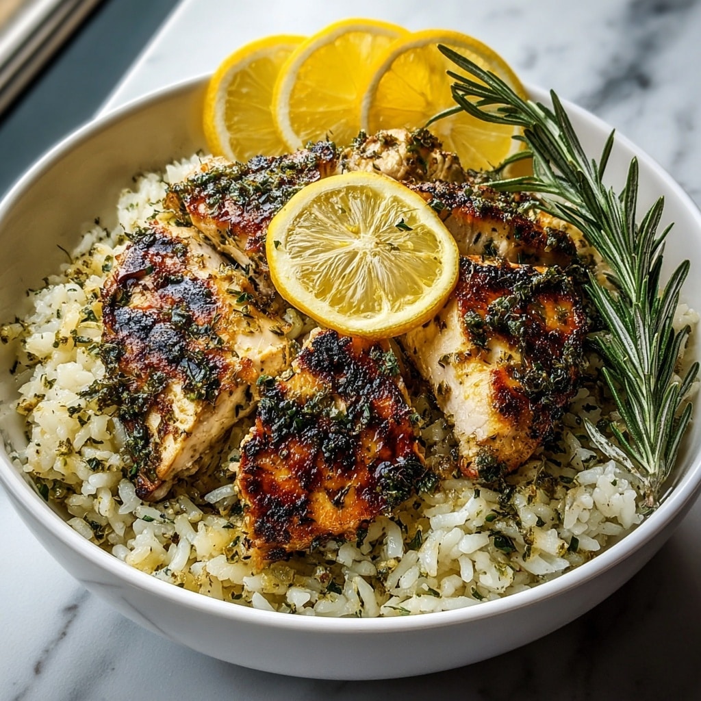 Lemon Herb Chicken and Rice Recipe - Recipe Image