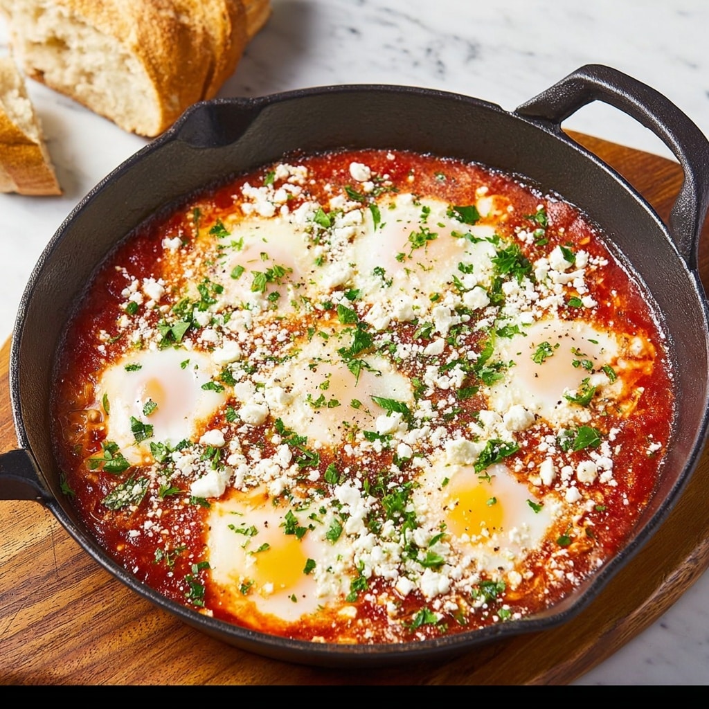 Shakshuka with Chickpeas and Feta Recipe - Recipe Image
