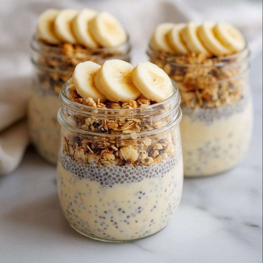 Creamy Overnight Banana Cinnamon Oats Recipe - Recipe Image