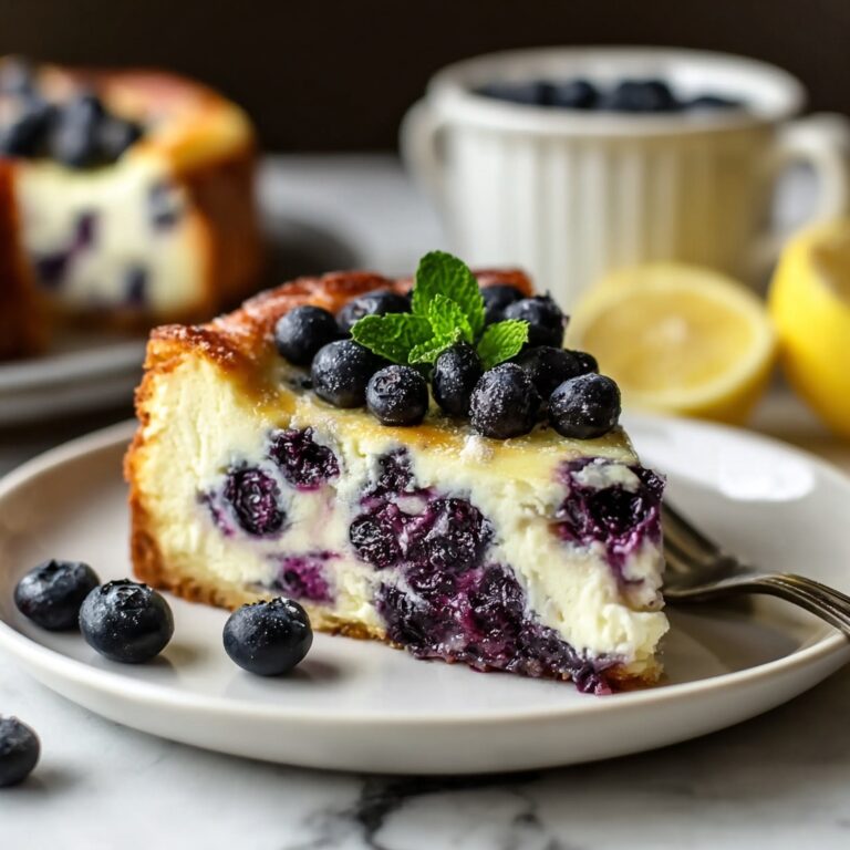 High-Protein Lemon Blueberry Breakfast Bake with Cottage Cheese Recipe