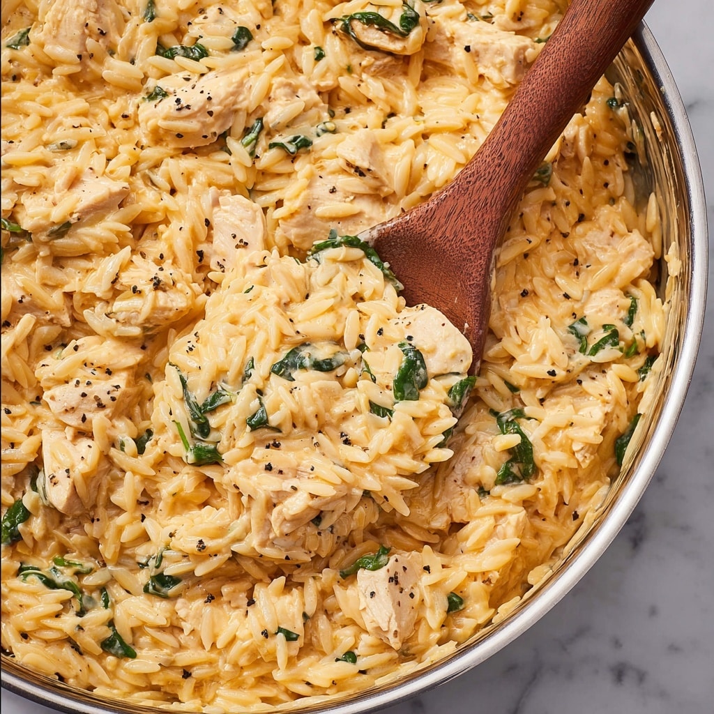 Creamy Chicken Orzo Recipe - Recipe Image