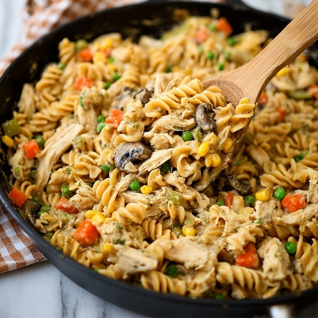 One-Pot Chicken Pot Pie Noodles Recipe - Recipe Image
