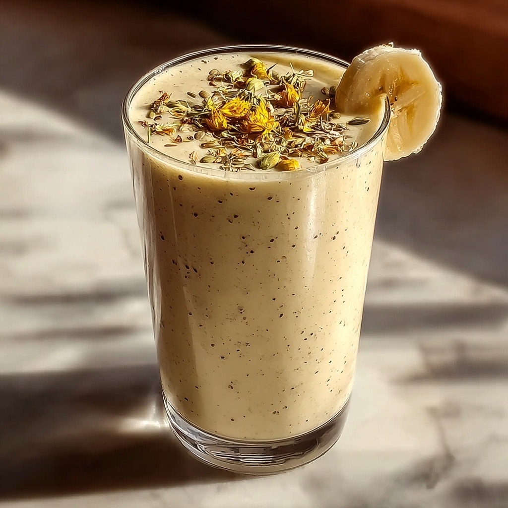 Banana Chamomile Tea Smoothie for a Soothing Sip Recipe - Recipe Image