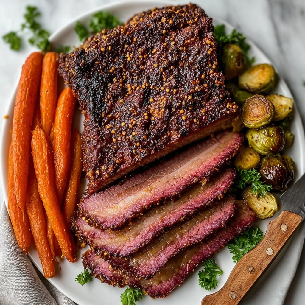 Salt-Baked Brisket with Peppercorns, Rosemary, and Garlic Recipe - Recipe Image