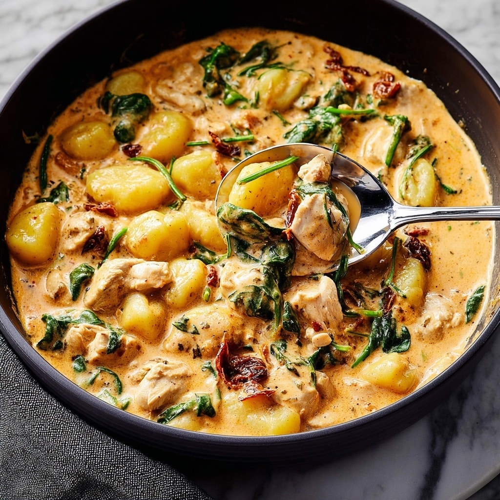 Creamy Chicken and Gnocchi Skillet Recipe - Recipe Image