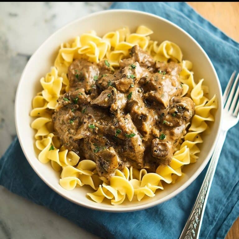 Slow Cooker Beef Stroganoff Recipe