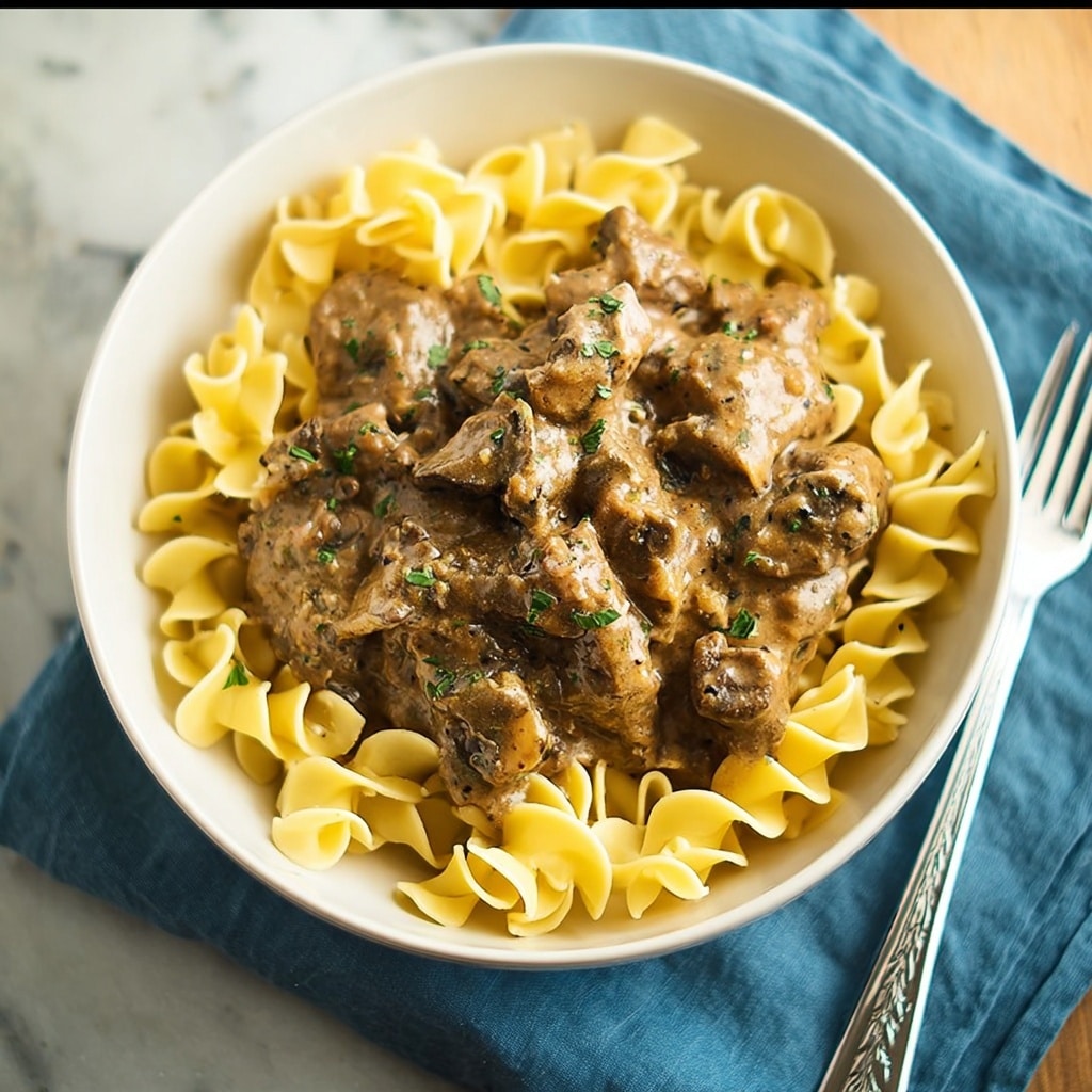Slow Cooker Beef Stroganoff Recipe