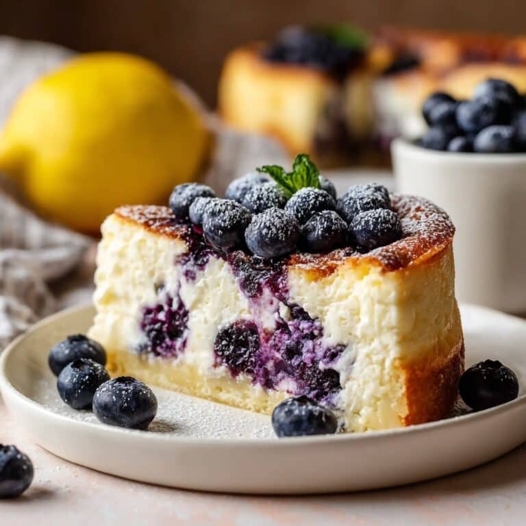 High-Protein Lemon Blueberry Breakfast Bake with Cottage Cheese Recipe