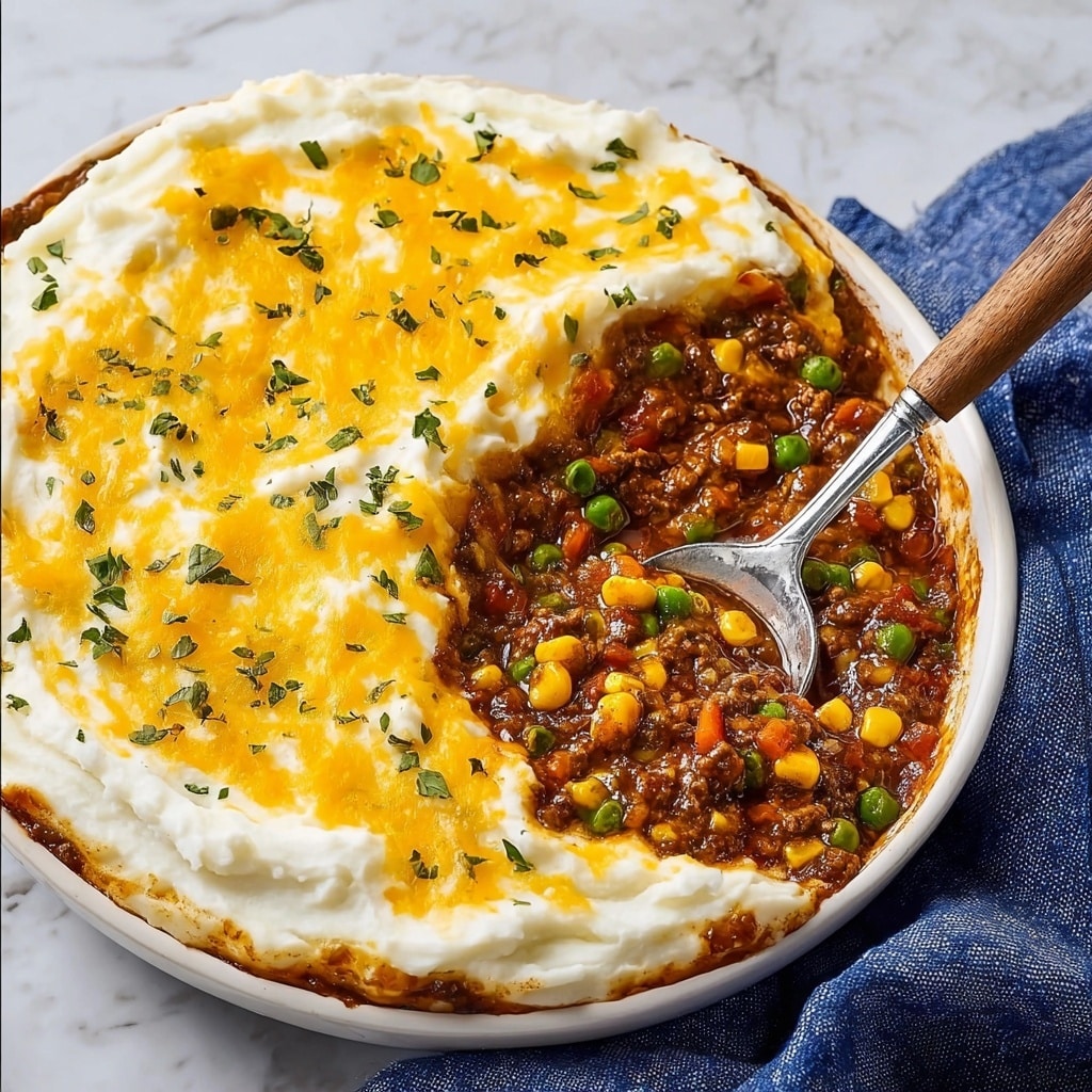 Classic Shepherd’s Pie with Beef and Mashed Potatoes Recipe - Recipe Image